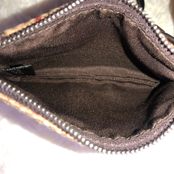 Coach Tan Plaid Wristlet - Picture 2 of 2